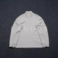 LANGGS&鸣谷 25冬季亲肤保暖高领德绒免毛卫衣打底-FW54108