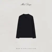 MBNL-F「V&L’Atelier」秦磊男装100棉圆领V领剪裁长袖LL-SSY1184