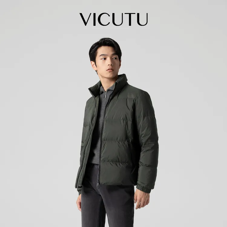 RED VICUTU威可多男羽绒服舒适立领挡风舒暖外套休闲时尚修身鹅绒