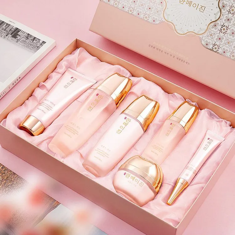 雪莲花护肤品套装补水保湿提亮肤美容礼盒护肤套盒紧致修护清爽