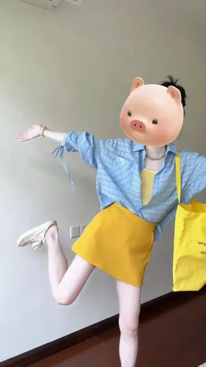 2025夏季新款韩系松弛感背心吊带格子衬衫百搭半身裙三件套装气质