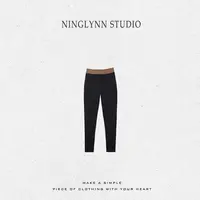 NINGLYNN STUDIO 高腰九分裤女成人打底裤360129/35