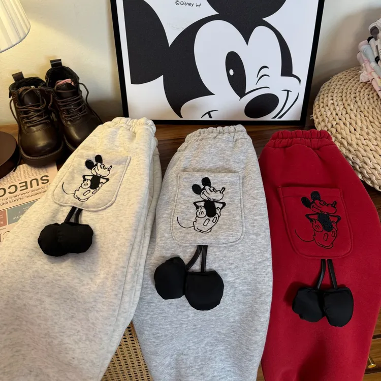 【加绒加厚】男女童百搭风秋冬男女儿童卫裤加绒加厚运动裤休闲裤