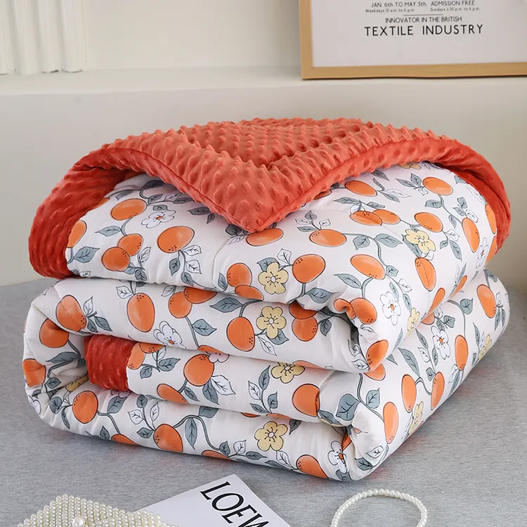 新款3D豆豆绒冬季幼儿园夏天可机洗被芯四季空调被宿舍学生豆豆毯