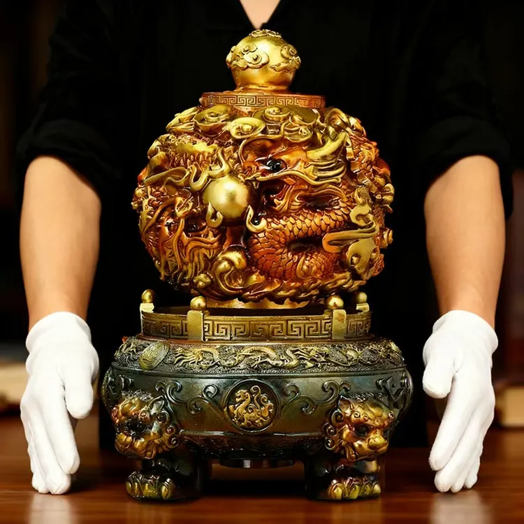 九转乾坤鼎摆件客厅玄关老板办公室装饰公司开业批发摆设商品图