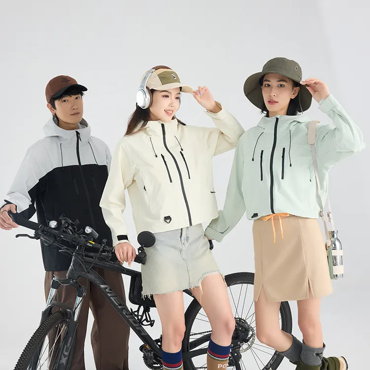 2025春季新款三防潮牌短外套男女夹克单冲休闲防风薄外套防水透湿