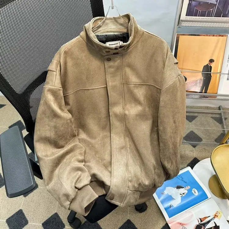 CHiifa 两件装/单件春秋新款工装翻领夹克外套男痞帅百搭休闲上衣