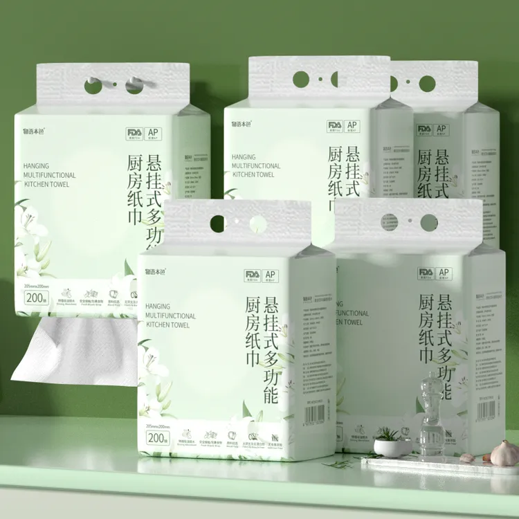 【物语本色】悬挂厨房纸巾厨房纸巾抽纸擦手纸巾家庭实惠装抽纸