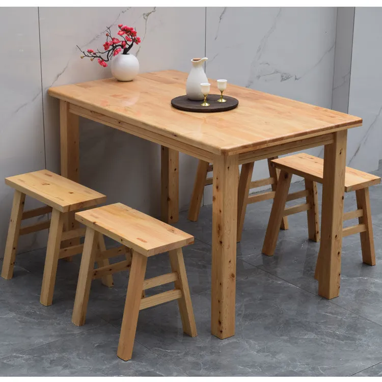 网红桌小户型家用餐桌出租屋办公学习桌饭店面馆快餐桌子餐厅