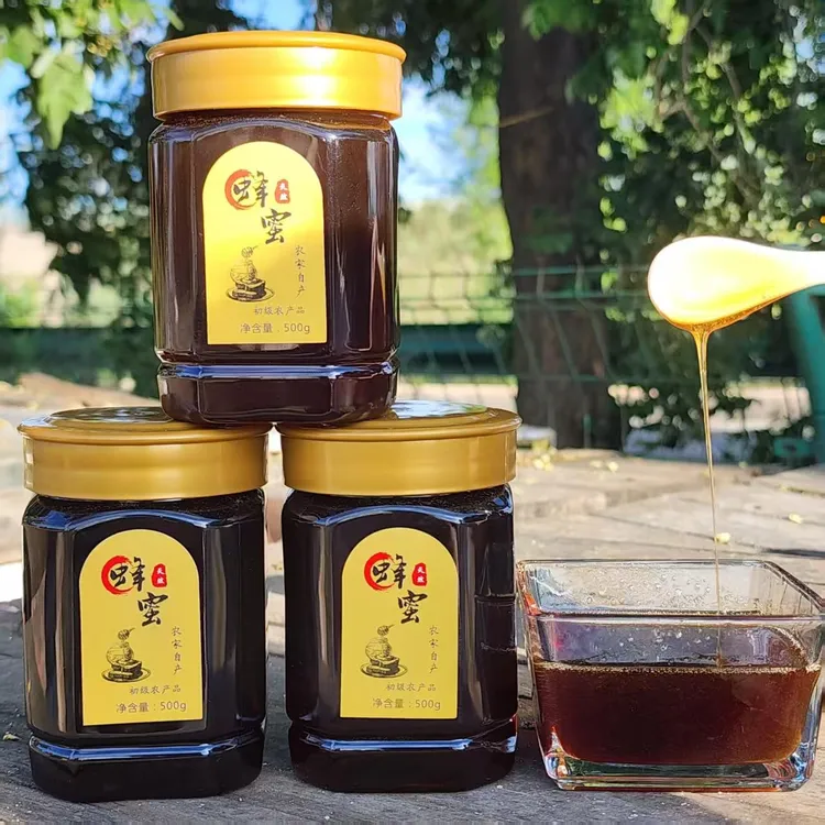 土蜂荞花蜜农家土蜂蜜500g/瓶＊3瓶