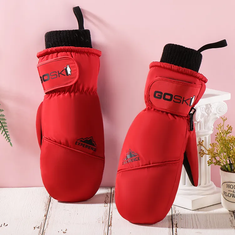 冬季滑雪手套女加绒加厚防水抗风冰雪户外骑电动车男触屏保暖闷子