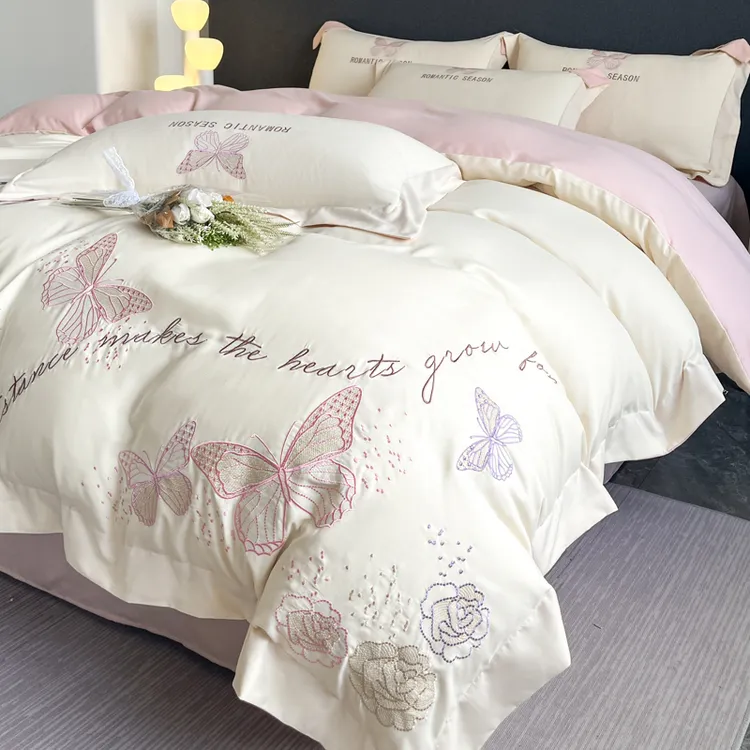 轻奢纯棉四件套全棉亲肤奢华床单笠被套床上用品