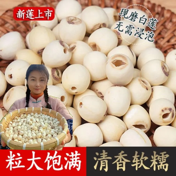 莲子干货去芯白莲无芯莲子无硫2025新货湘莲湖南莲子干货500g特级
