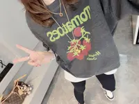 「元气刻度」穿搭系列 小个子显瘦秋冬新款高级韩版加厚卫衣