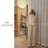 【吉满】加绒加厚立领拼接修身排骨卫衣运动休闲时尚套装JM3009