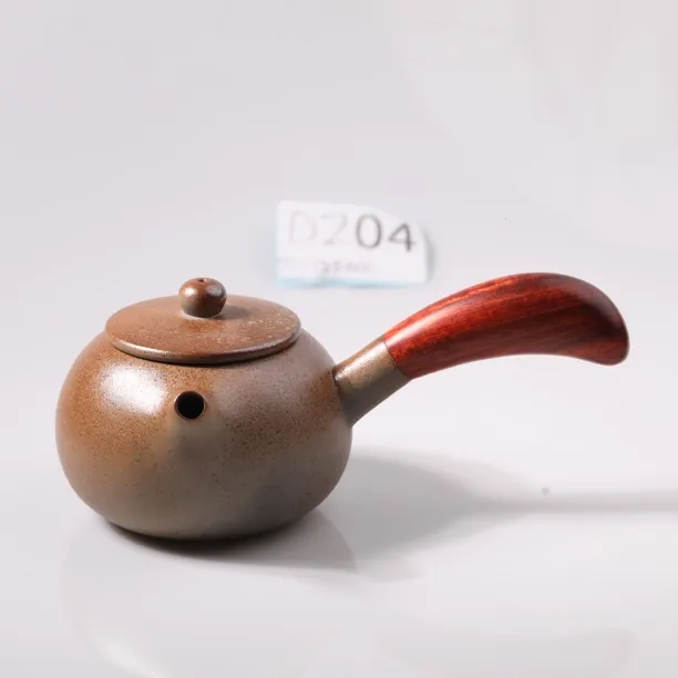 D204雷州窑柴烧工艺一把手泡茶器日式风格功夫茶具家用泡茶壶
