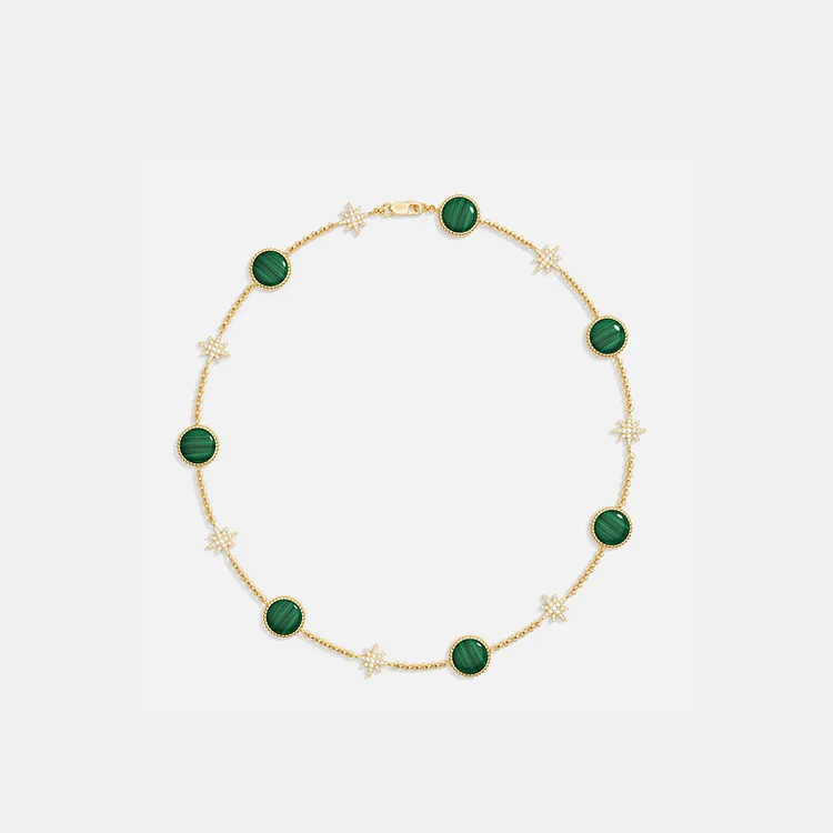 APM Monaco Météorites 孔雀色项圈精致设计感高级感送礼手链