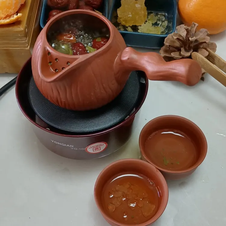 甘肃罐罐茶网红煮茶器300瓦电炉有开关烤枣烤馍配弯把树桩罐整套