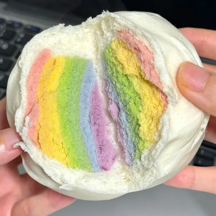 【顺丰包邮】彩虹馒头手工彩色果蔬馒头蔬菜儿童早餐食品无色素健康