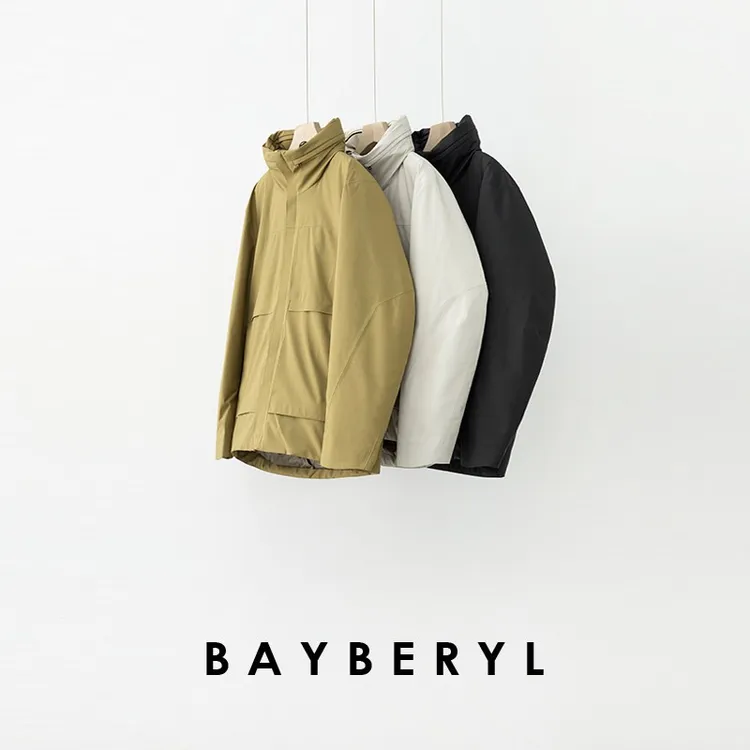 BAYBERYL老贝家属立领保暖简约秋冬羽绒服9YRF5L2741-12/28