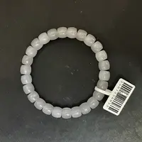 和田玉烟紫直切手串 卡8  （01）