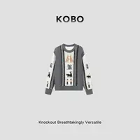 【KOBO】秋冬经典减龄针织衫套头毛衣女 D1884