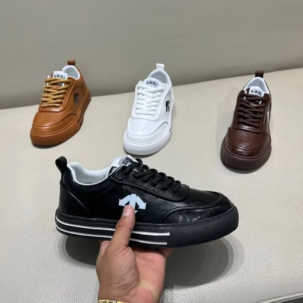 806秋冬新款男鞋皮面舒适百搭休闲鞋男士低帮板鞋