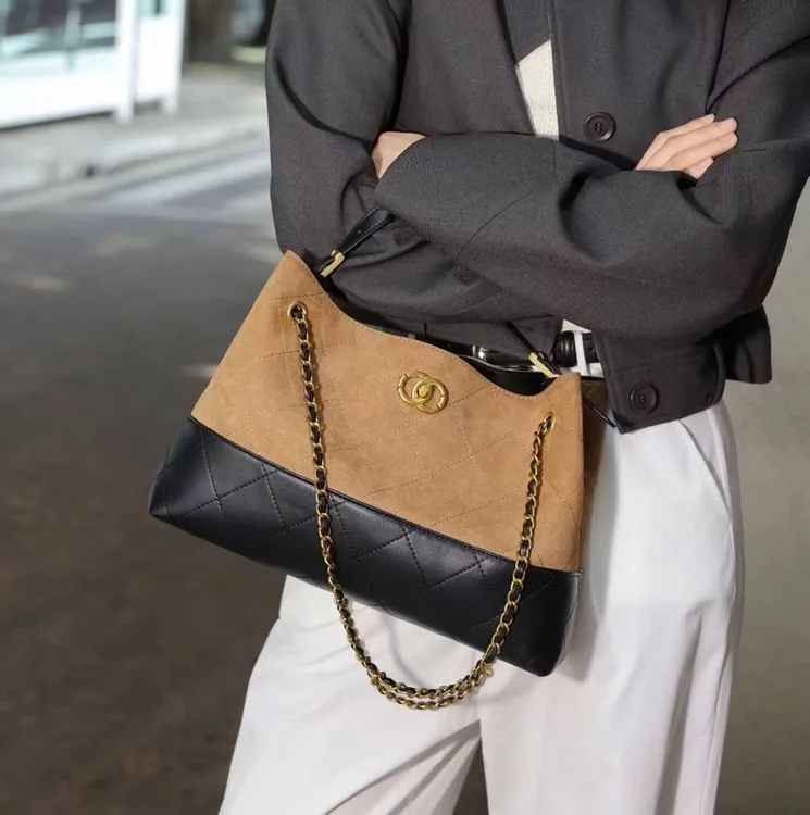 2025明星同款斜挎女包hobo包新款小香风腋下复古时尚托特包单肩包