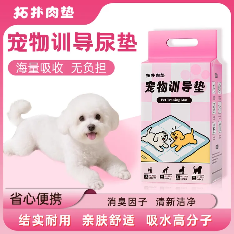 加厚瞬吸宠物尿垫训导垫除臭吸水防漏猫狗通用一次性尿垫5层锁水