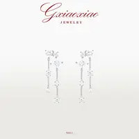 G XIAOXIAO 【冰欣若】法式高级感长流苏款耳环 NH11