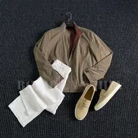 【双子星】bosir秋款苎麻棉双面穿男士休闲夹克BW002-J