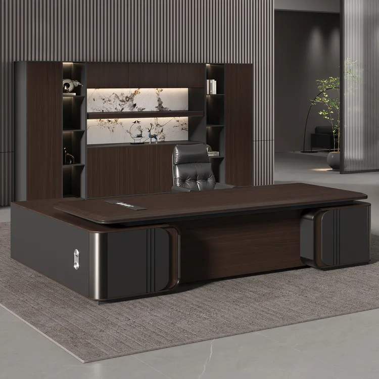 高端老板办公桌简约现代总裁桌经理桌椅老板家具老板办公室老板桌