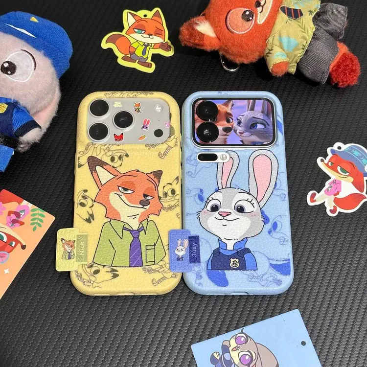欧克里里呆萌萌朱迪尼克标签适用苹果17手机壳华为vivoppo小米15