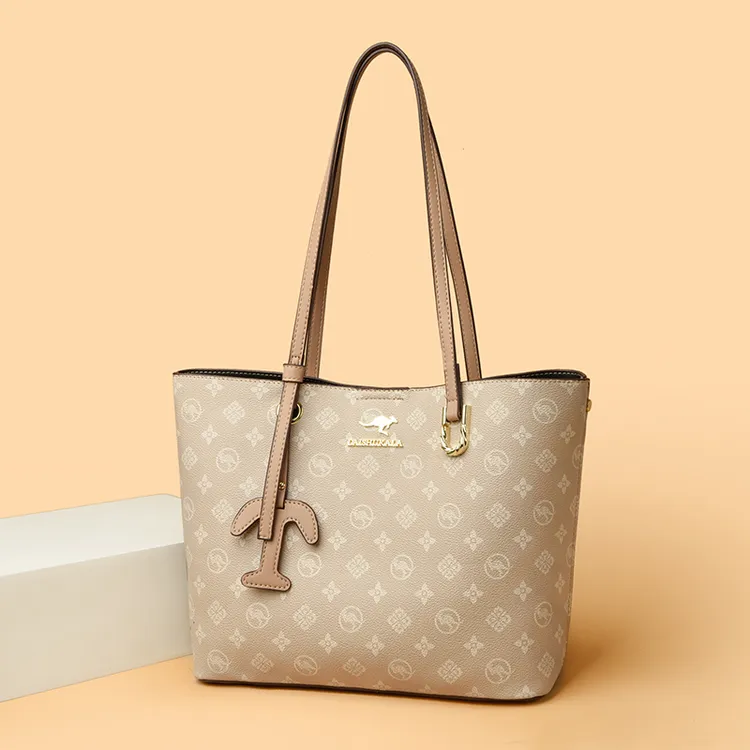 琳蒂袋鼠皮包托特包女士2025新款时尚百搭日常通勤大容量单肩包软