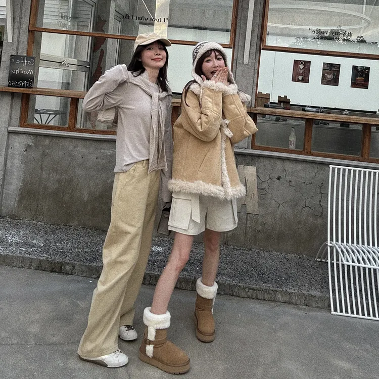 BETTER JOELAY-【暖绒驼色】时尚保暖百搭休闲通勤风Z0905短款