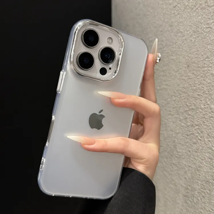 高级创意彩银适用苹果17promax手机壳简约iPhone16个性15时尚14女
