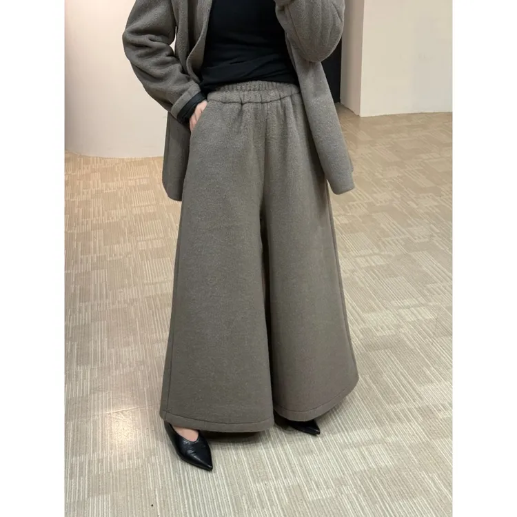美丽定制极简仿羊绒加厚裤裙160斤以内（24907-2）