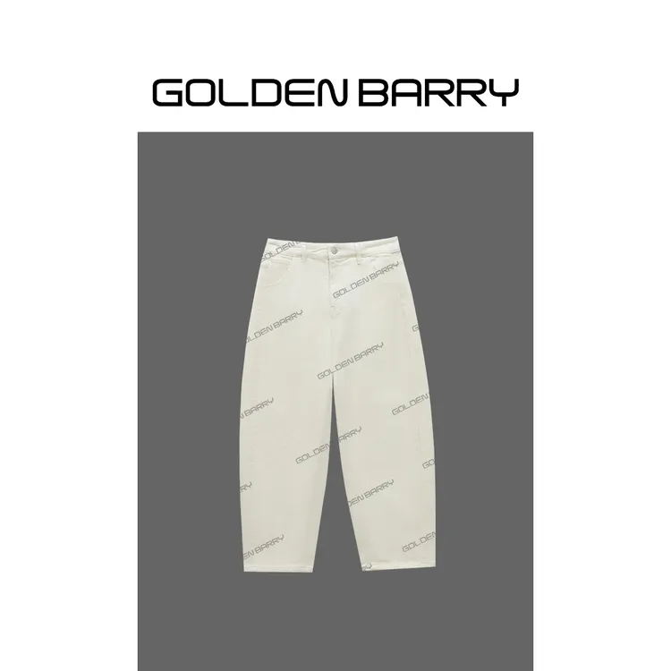 GOLDENBARRY|522009磨毛九分镰刀裤