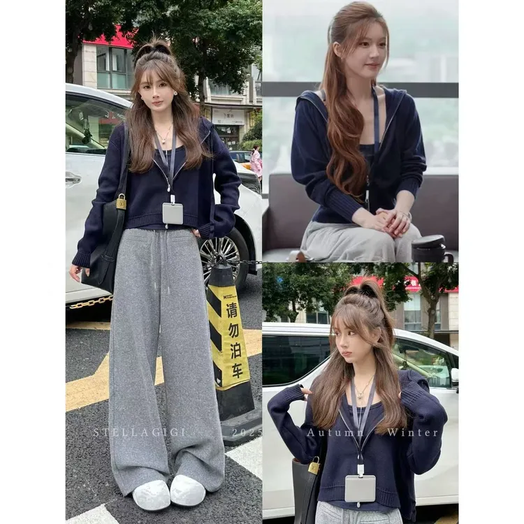 SG / 杨依姗 AW许妍同款 连帽针织毛衣开衫MY-20252213