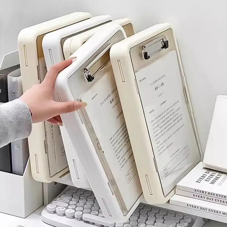 A4多功能文件夹新款学生写字垫板试卷专用整理神器透明资料收纳册