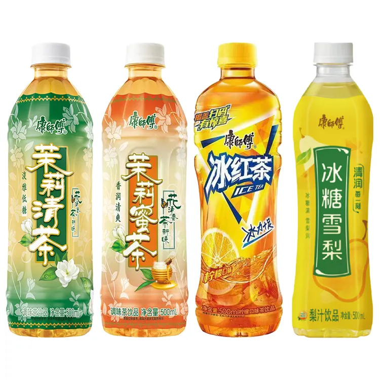 康师傅500ml冰红茶茉莉蜜茶冰红茶混合口味夏季清凉饮料整件15瓶