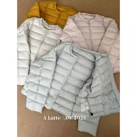 ALatte： 水彩排骨/  圆领排骨外套羽绒服 