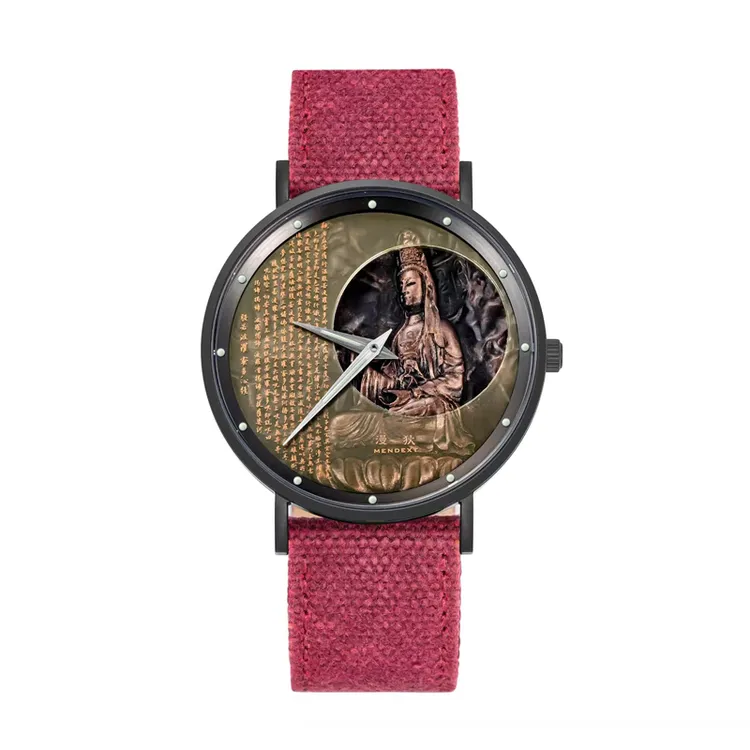 MENDEXT/漫狄观音手表 檀木雕壳观音法相  东方匠心之作 护佑平安