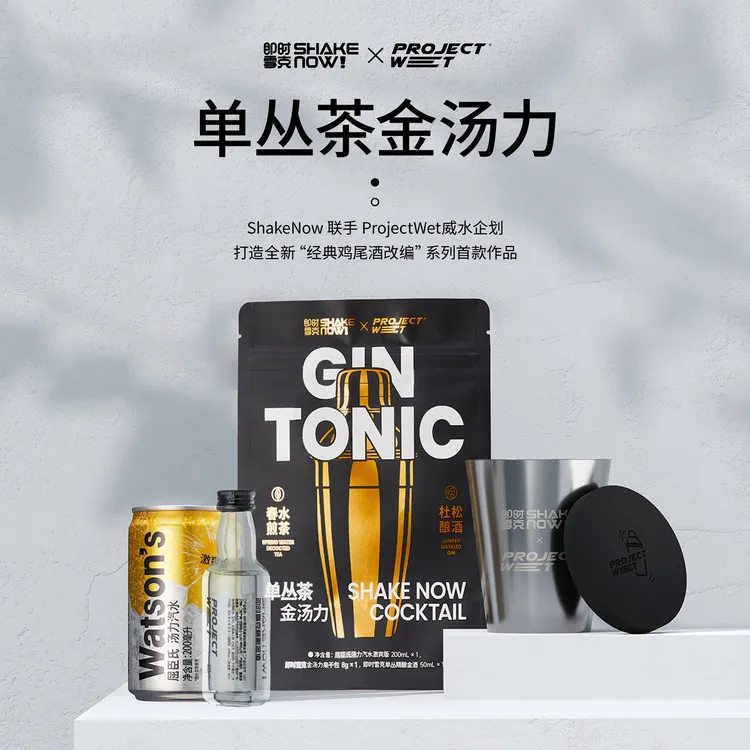 即时雪克单丛茶鸭屎香金汤力便利店调酒微醺系列高颜值鸡尾酒套装