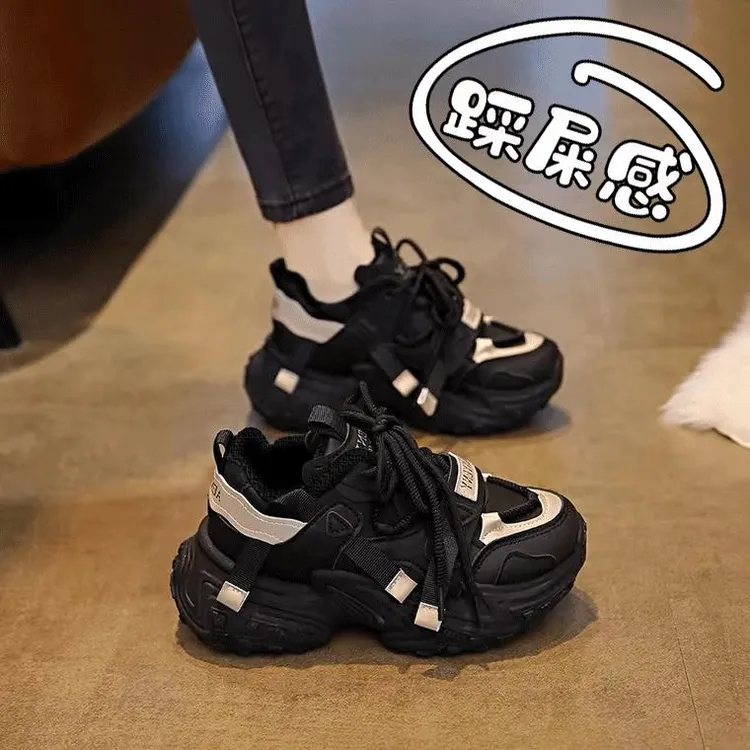 【JTG&SHOES 官方正品】厚底老爹鞋女鞋夏季新款小个子轮胎透气增
