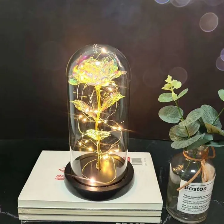 送礼首选玫瑰花永生花束小夜灯实用高级感生日礼物送女生闺蜜