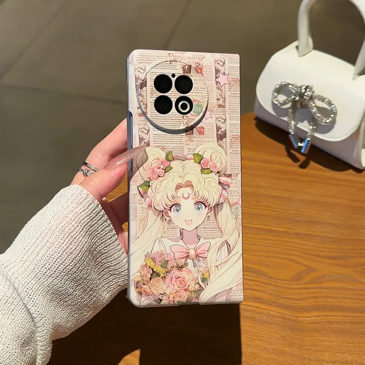 适用【VIVOXFOLD2】新品美少女金属漆折叠防摔高颜值手机壳女款