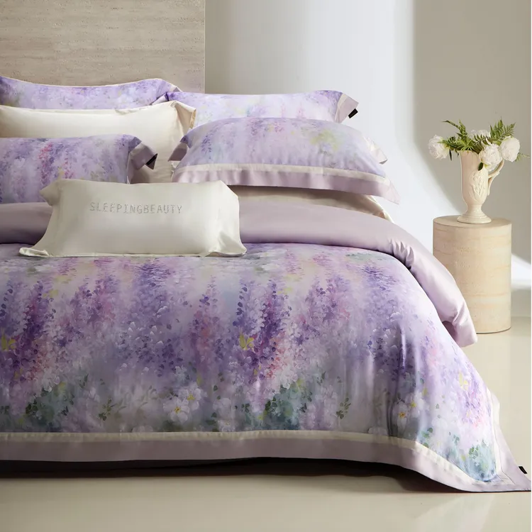 花花一家林小花【艾能棉四件套1】-2025新品艾能棉印花轻奢被罩四件套机洗