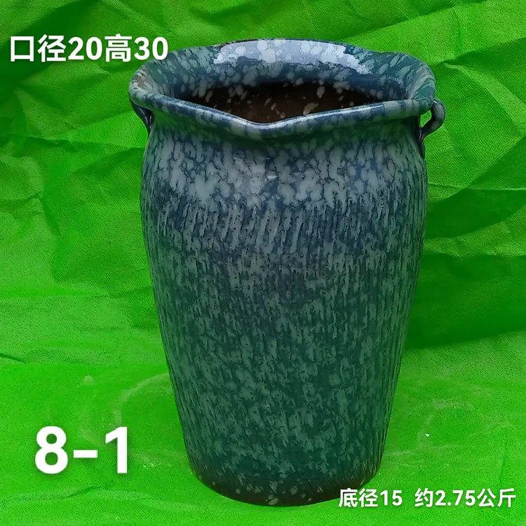 大口径透气陶瓷花盆家用绿植花卉多肉陶罐庭院装饰
