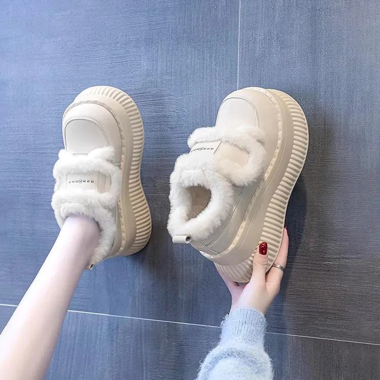 【万达撤柜】内增高雪地靴女鞋女士2025新款冬季爆款外穿加绒加厚